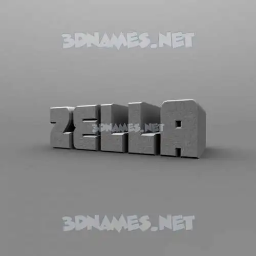 zella in Solid Grey style - 3D name wallpaper zella in Solid Grey style - 3D name wallpaper