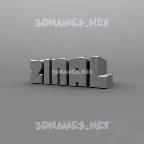 zinal in Solid Grey style - 3D name wallpaper zinal in Solid Grey style - 3D name wallpaper
