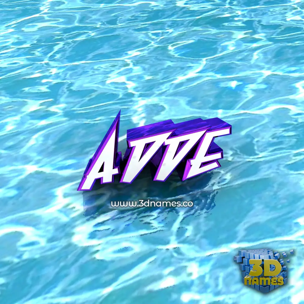 adde in Water style - 3D name wallpaper adde in Water style - 3D name wallpaper