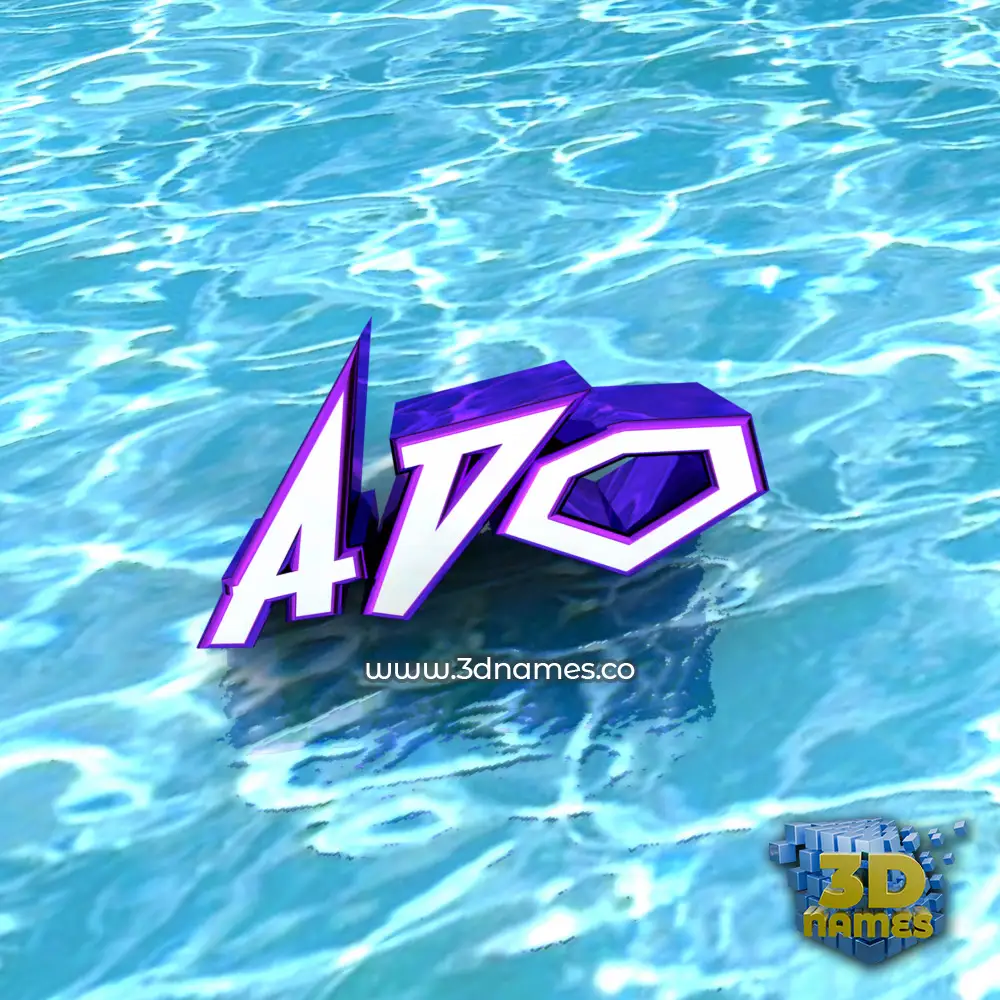 ado in Water style - 3D name wallpaper ado in Water style - 3D name wallpaper