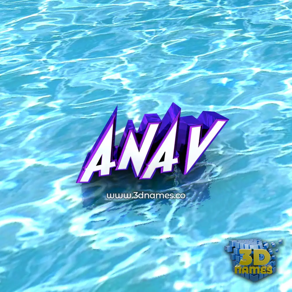 anav in Water style - 3D name wallpaper anav in Water style - 3D name wallpaper