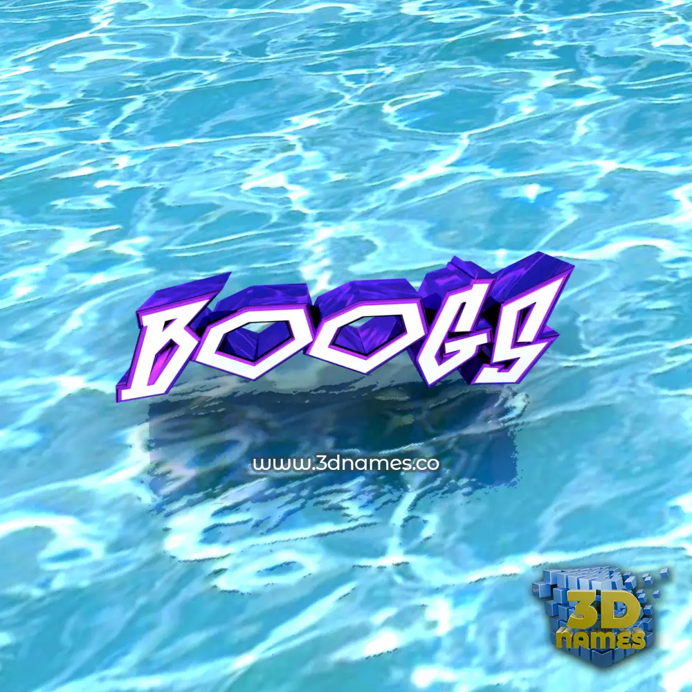 boogs in Water style - 3D name wallpaper boogs in Water style - 3D name wallpaper