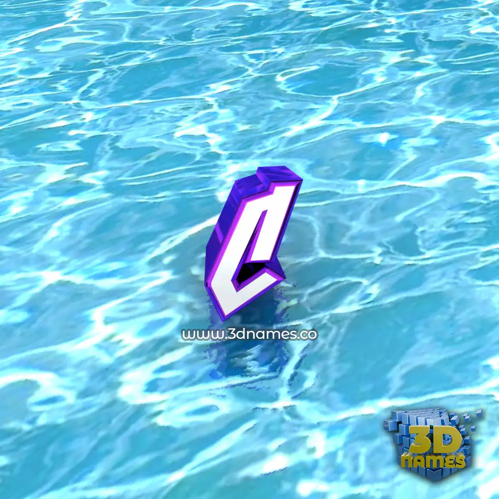 c in Water style - 3D name wallpaper c in Water style - 3D name wallpaper