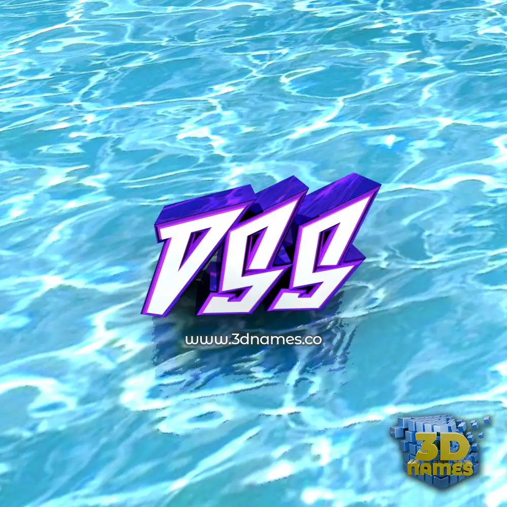 dss in Water style - 3D name wallpaper dss in Water style - 3D name wallpaper