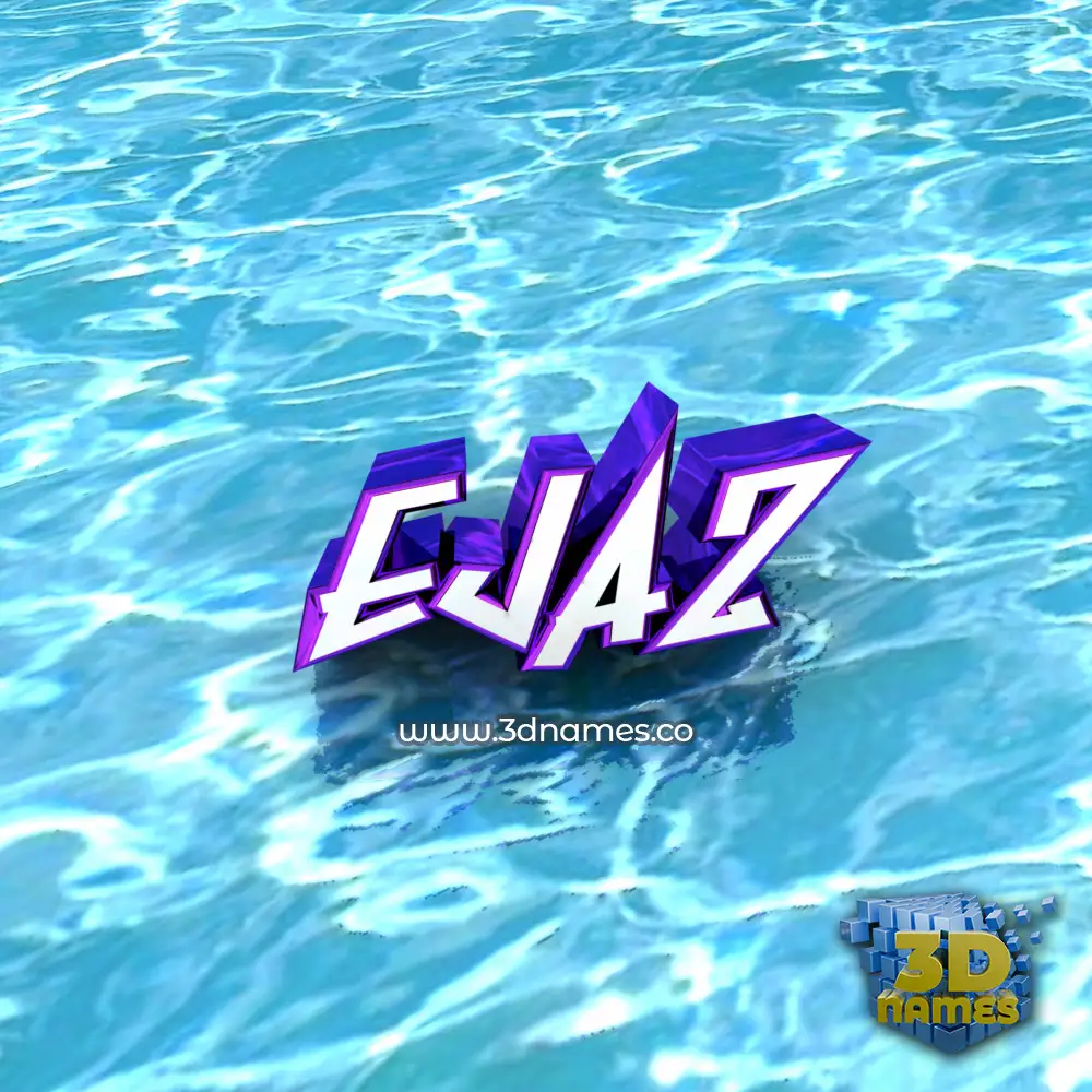 ejaz in Water style - 3D name wallpaper ejaz in Water style - 3D name wallpaper
