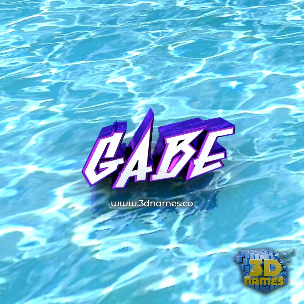 gabe in Water style - 3D name wallpaper gabe in Water style - 3D name wallpaper