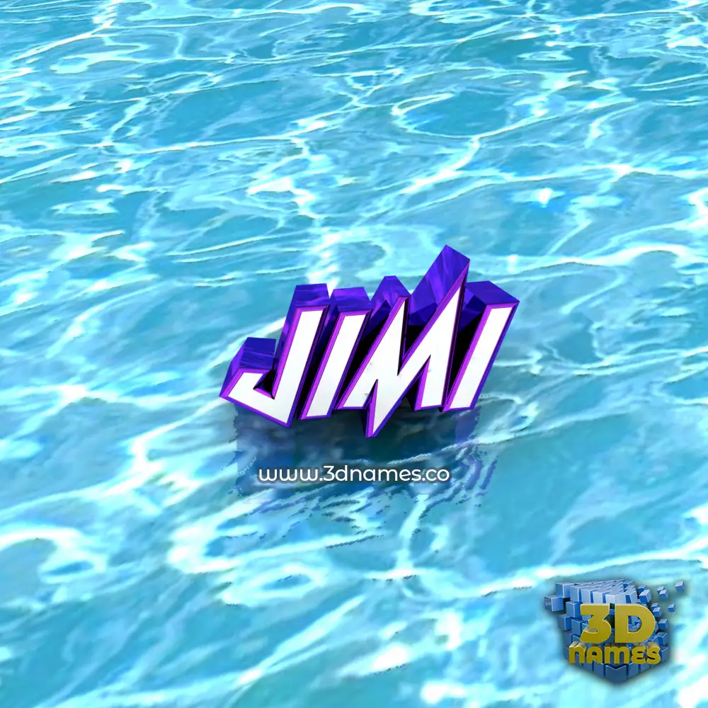 jimi in Water style - 3D name wallpaper jimi in Water style - 3D name wallpaper