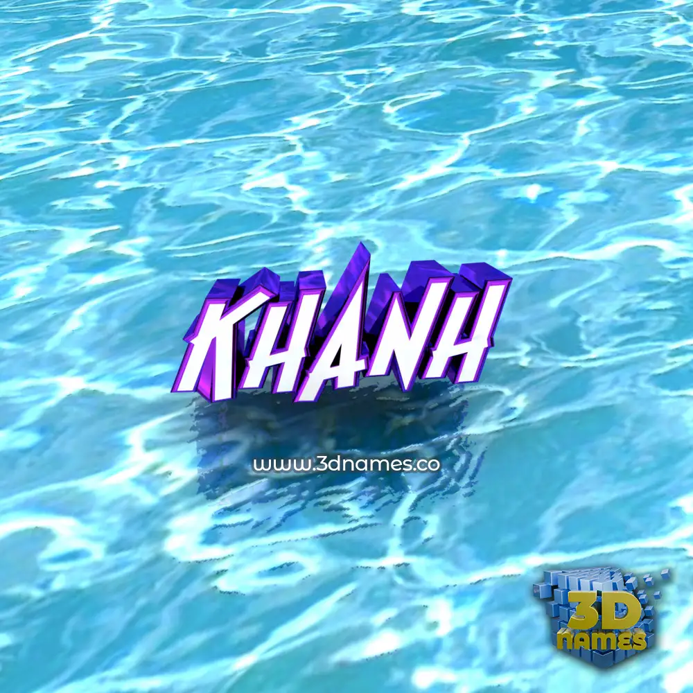 khanh in Water style - 3D name wallpaper khanh in Water style - 3D name wallpaper
