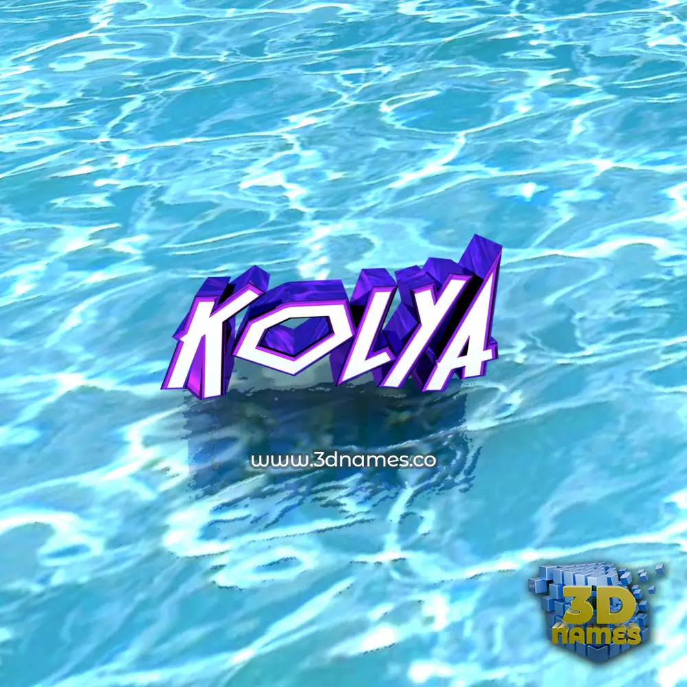kolya in Water style - 3D name wallpaper kolya in Water style - 3D name wallpaper