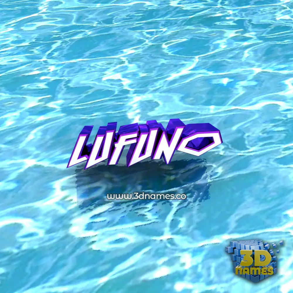 lufuno in Water style - 3D name wallpaper lufuno in Water style - 3D name wallpaper