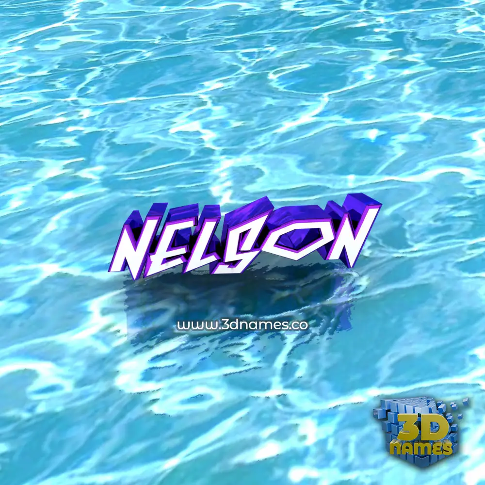 nelson in Water style - 3D name wallpaper nelson in Water style - 3D name wallpaper