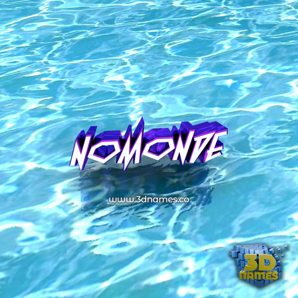 nomonde in Water style - 3D name wallpaper nomonde in Water style - 3D name wallpaper