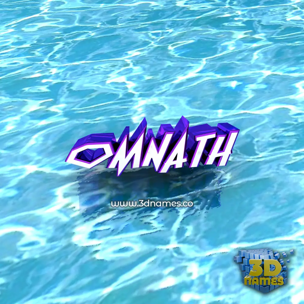 omnath in Water style - 3D name wallpaper omnath in Water style - 3D name wallpaper