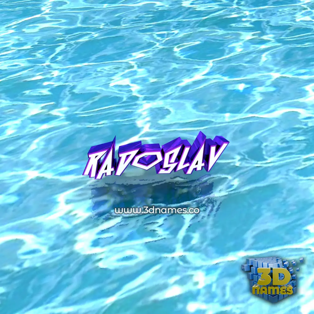 radoslav in Water style - 3D name wallpaper