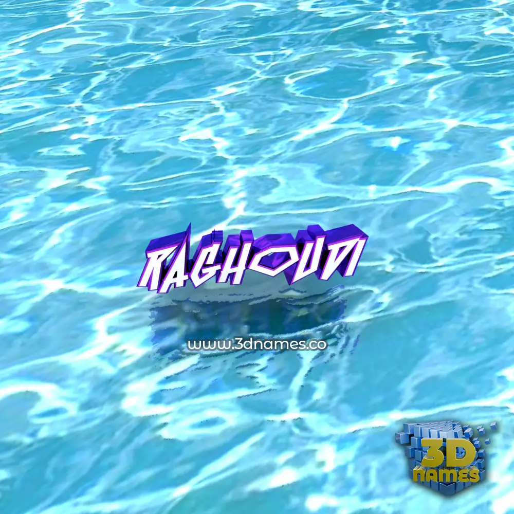 raghoudi in Water style - 3D name wallpaper raghoudi in Water style - 3D name wallpaper