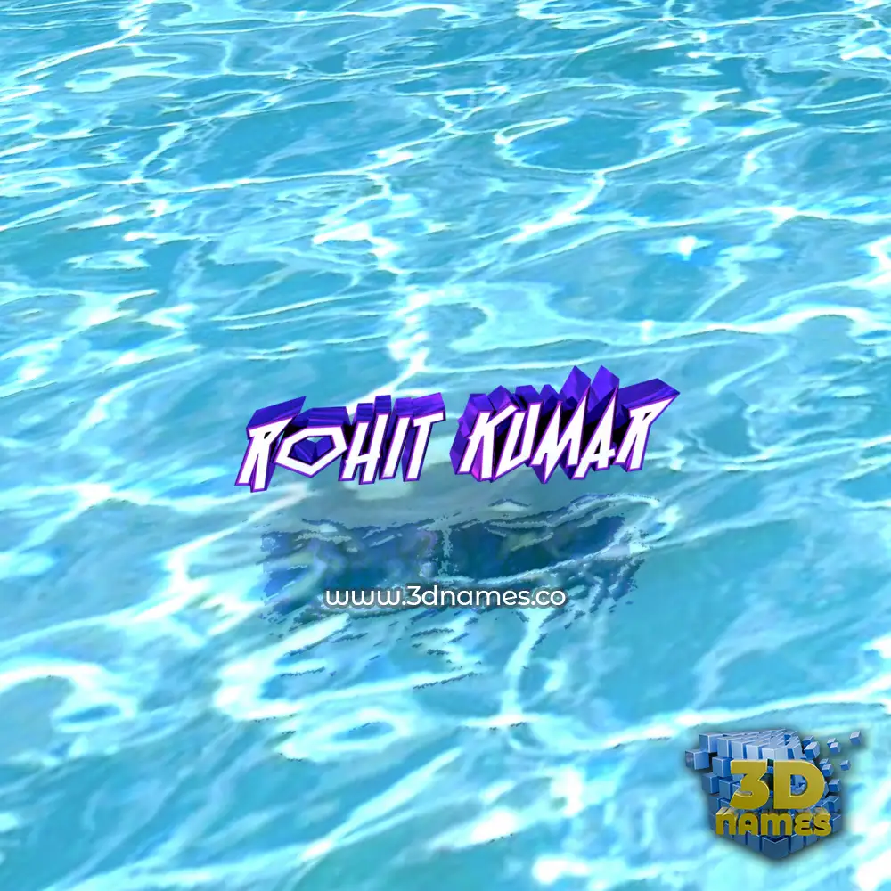rohit kumar in Water style - 3D name wallpaper