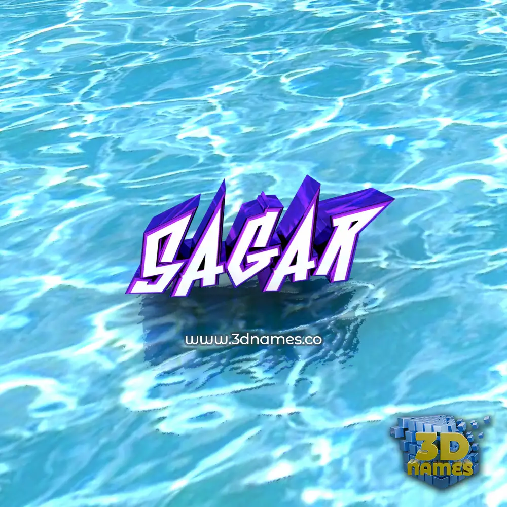 sagar in Water style - 3D name wallpaper sagar in Water style - 3D name wallpaper