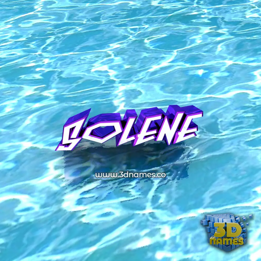 solene in Water style - 3D name wallpaper solene in Water style - 3D name wallpaper