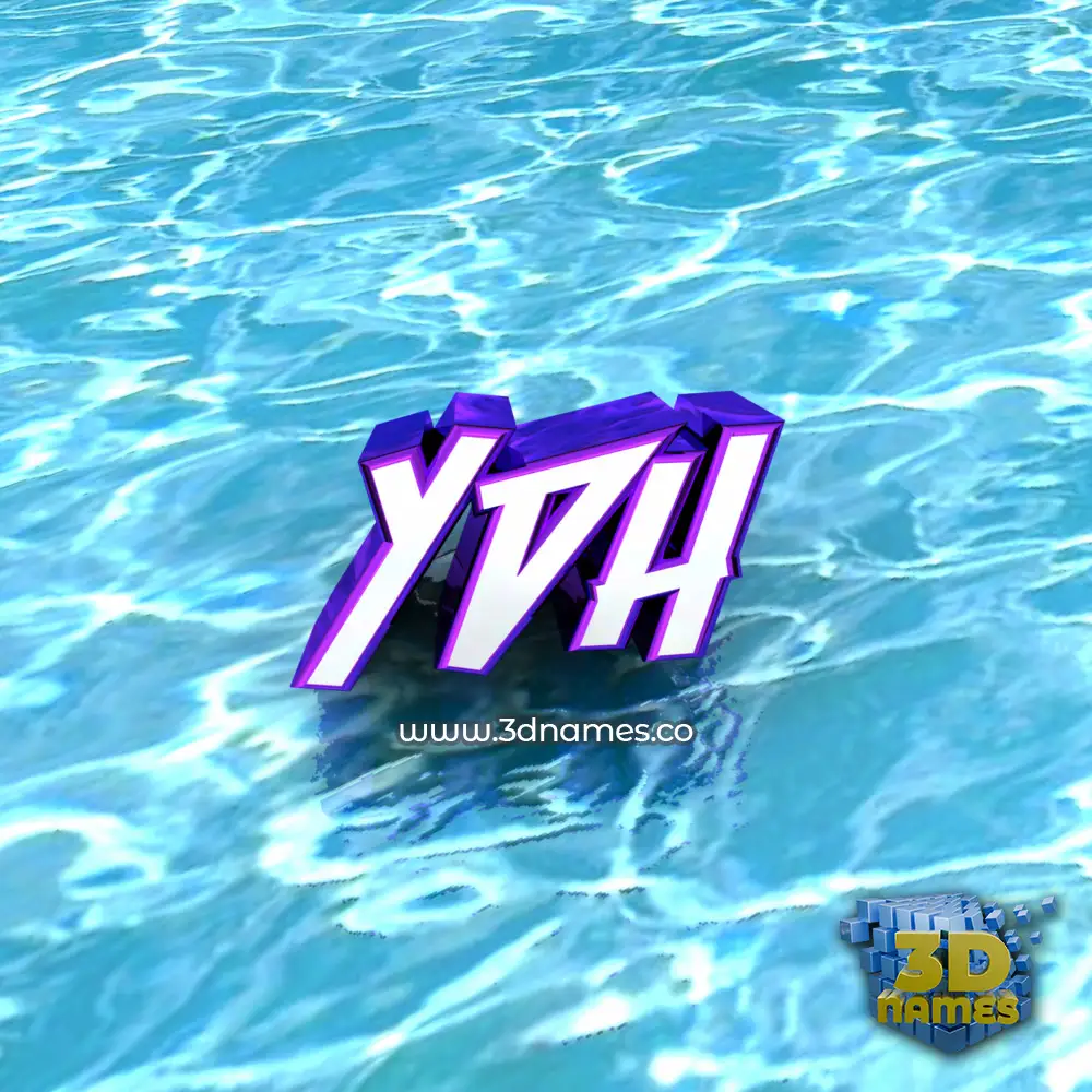 ydh in Water style - 3D name wallpaper ydh in Water style - 3D name wallpaper