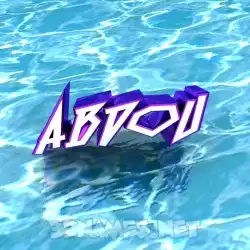 abdou in Water style - 3D name wallpaper