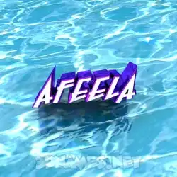 afeela in Water style - 3D name wallpaper