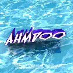 ahmdoo in Water style - 3D name wallpaper