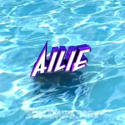 ailie in Water style - 3D name wallpaper
