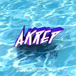 akrep in Water style - 3D name wallpaper