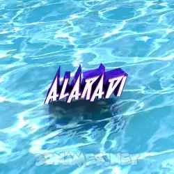 alaradi in Water style - 3D name wallpaper