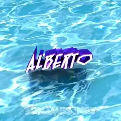 alberto in Water style - 3D name wallpaper