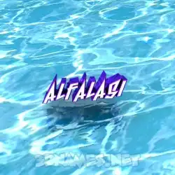 alfalasi in Water style - 3D name wallpaper