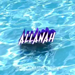 allanah in Water style - 3D name wallpaper