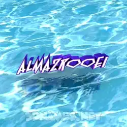 almazrooei in Water style - 3D name wallpaper