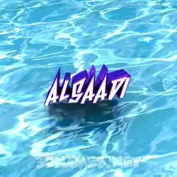 alsaadi in Water style - 3D name wallpaper
