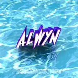 alwyn in Water style - 3D name wallpaper