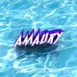 amaury in Water style - 3D name wallpaper