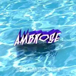 ambrose in Water style - 3D name wallpaper