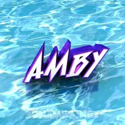 amby in Water style - 3D name wallpaper