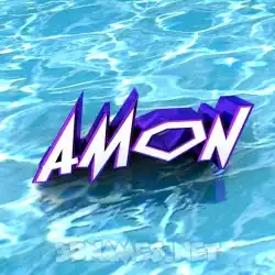 amon in Water style - 3D name wallpaper