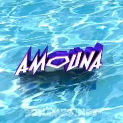 amouna in Water style - 3D name wallpaper