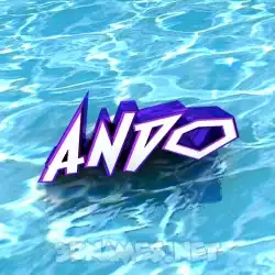 ando in Water style - 3D name wallpaper