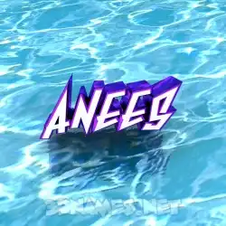 anees in Water style - 3D name wallpaper