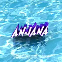 anjana in Water style - 3D name wallpaper