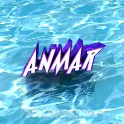 anmar in Water style - 3D name wallpaper