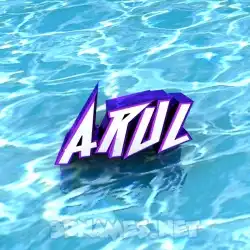 arul in Water style - 3D name wallpaper