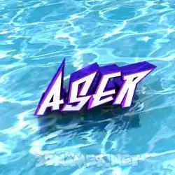 aser in Water style - 3D name wallpaper