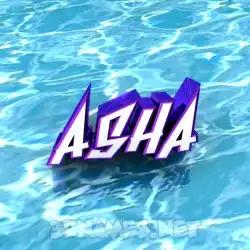 asha in Water style - 3D name wallpaper
