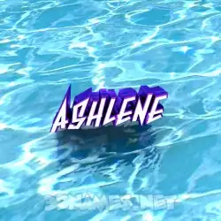 ashlene in Water style - 3D name wallpaper