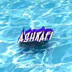 ashrafi in Water style - 3D name wallpaper