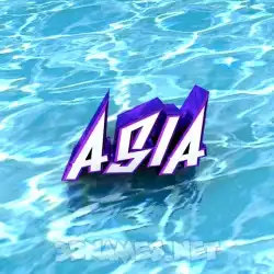 asia in Water style - 3D name wallpaper